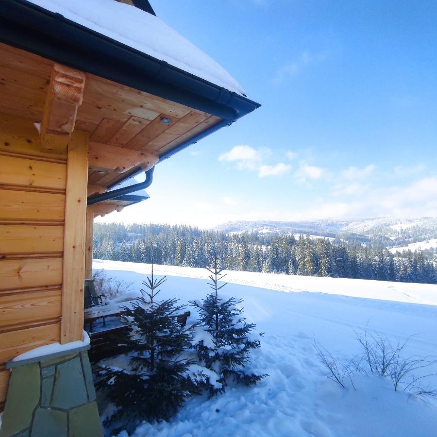 Witowianskie Domki Z Kominkiem, Jacuzzi I Sauna Dzianisz Luaran gambar