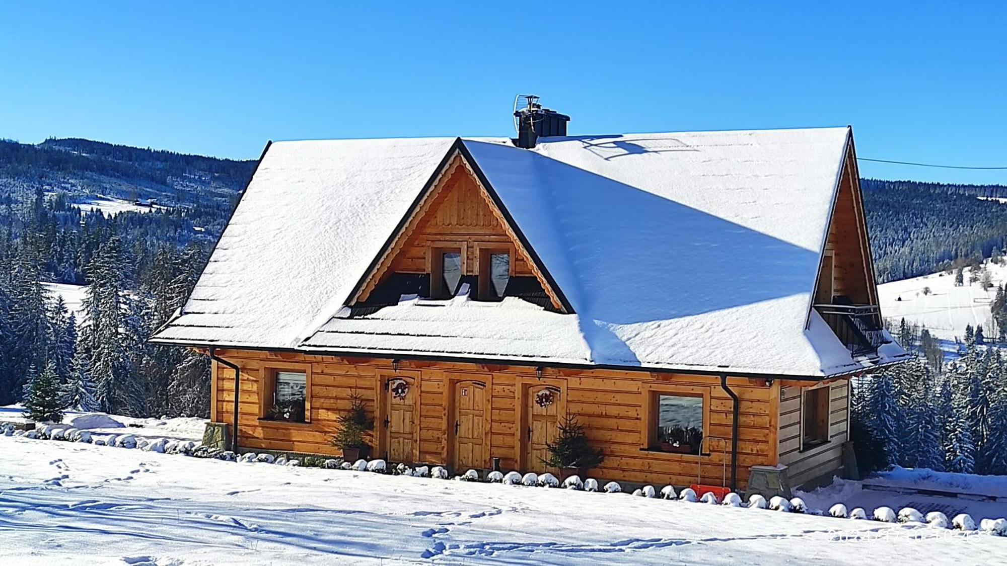 Witowianskie Domki Z Kominkiem, Jacuzzi I Sauna Dzianisz Luaran gambar