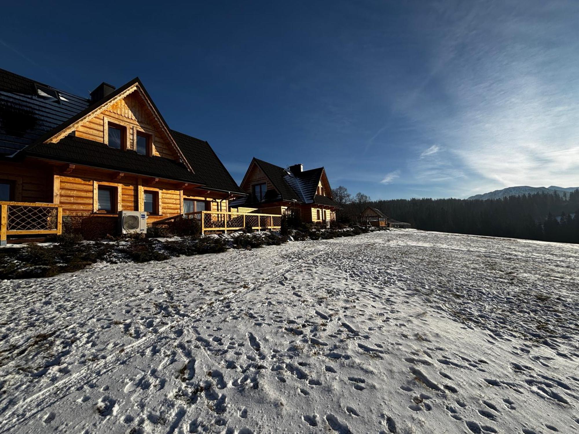 Witowianskie Domki Z Kominkiem, Jacuzzi I Sauna Dzianisz Luaran gambar