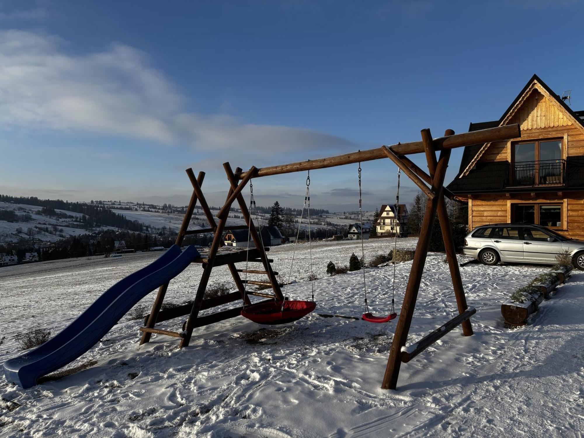 Witowianskie Domki Z Kominkiem, Jacuzzi I Sauna Dzianisz Luaran gambar