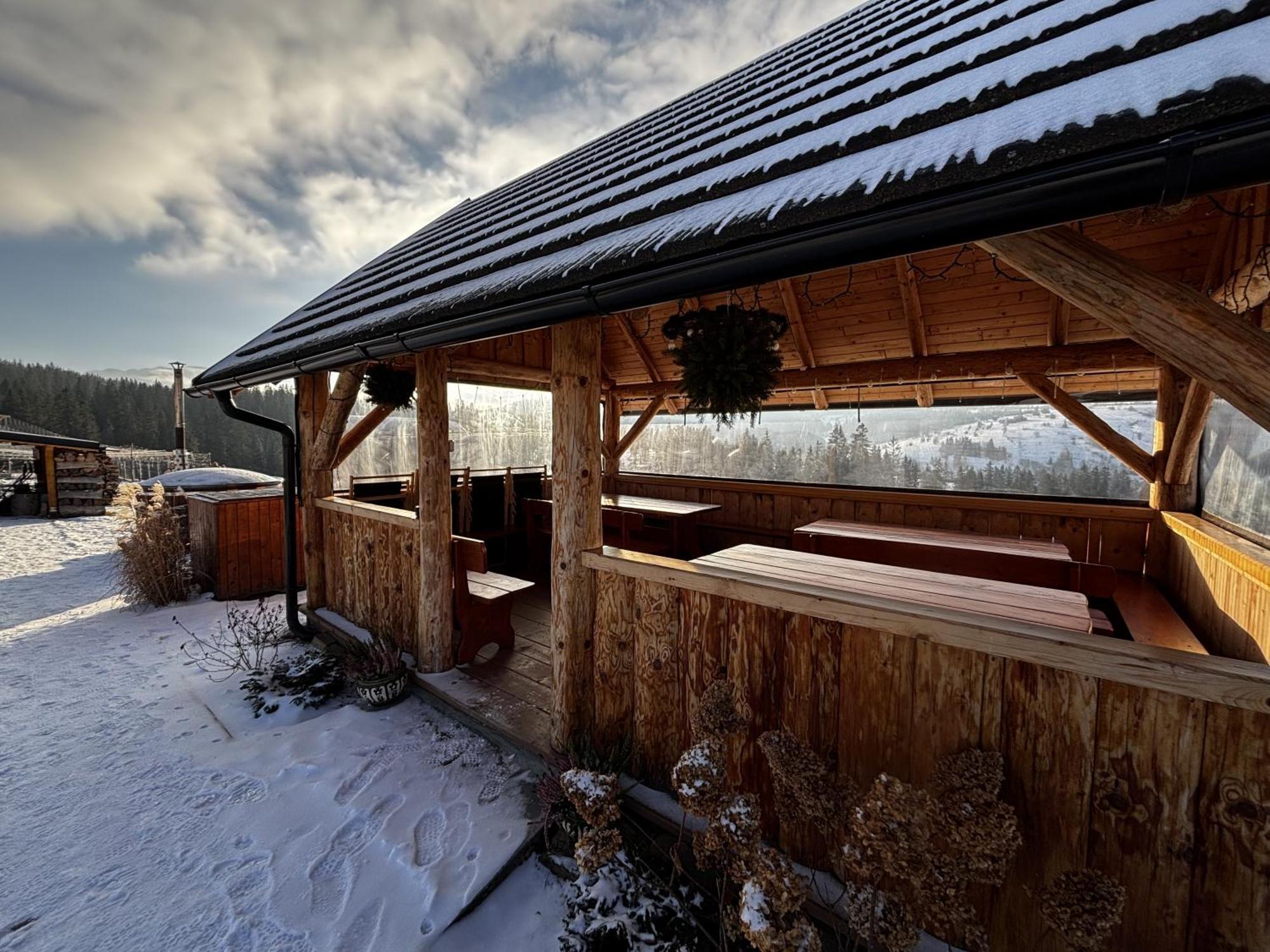 Witowianskie Domki Z Kominkiem, Jacuzzi I Sauna Dzianisz Luaran gambar
